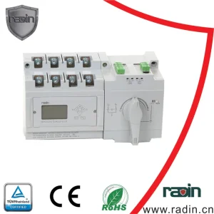 Controlador Inteligente Interno Patente Interruptor de Transferencia Automática con Pantalla LCD