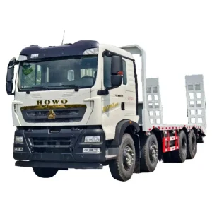 HOWO 8*4 Flatbed Lorry Cargo Truck for Light/Heavy Duty Goods Transport Truck