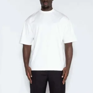 280 Gsm Cotton T Shirt for Men With Logo Tee Short Sleeve Men Custom 3d Foam Puff Print Graphic T Shirt Puff Print