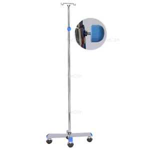 IV Pole Portable Infusion Holder Stainless Steel Drip Stand Infusion Hanger