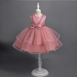 Girls Clothing Birthday Party Dresses for 3-10Y Sleeveless Evening Ball Gown Dressing