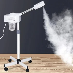 Extendable 360 Rotating Arm Portable Nano Ionic Facial Steamer for Personal Care at Home or Salon (Blue)