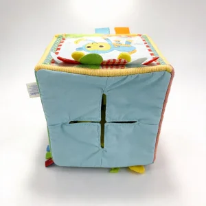 Interactive Baby Learning Cube Toy Educational Plush Puzzle