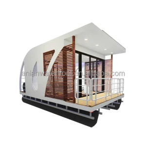 ANLAN Water Villa Houseboat Floating House Prefab Luxury Resort Villa Prefab Detachable Houses