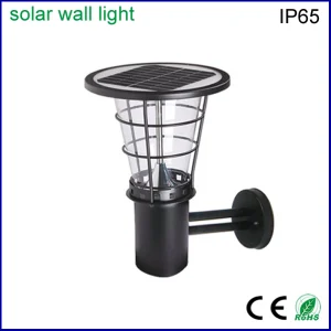 منتجات مصابيح شمسية حديقة عالية الطاقة في الهواء الطلق 5W مصباح حائط شمسي مع إضاءة LED