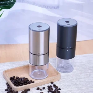 Molino de café automático compacto con control táctil alimentado por USB y núcleo de acero para una preparación sin esfuerzo en casa
