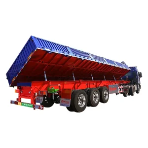 Side Dump Semi Trailer For Transporting Sand