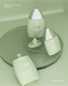 Organic Chemical Tinted Sunscreen Cream SPF 50 Moisturizing Cream for Adults 30ml Volume for Outdoor Activities
