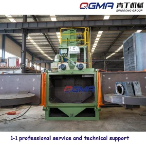 Small Castings Cleaning Rotary Table Turnable Type Shot Blasting Machine