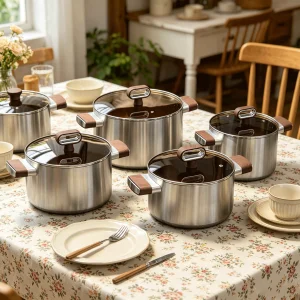 FLEY 304 Tri-ply Stainless Steel Cooking Pot