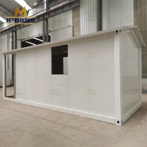 Edifícios modulares temporários modernos em contêineres