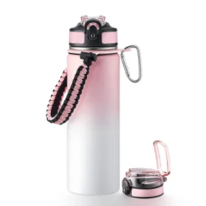 2024 New Trendy Insulated Vacuum Wide Mouth 304 Stainless Steel Water Bottle
