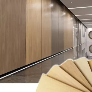 Waterproof Bamboo Charcoal Wood Veneer Wall Panels