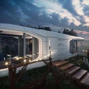 China Factory Modular Luxury Prefab Steel Smart Tiny Space Capsule Home Prefabricated Capsule Room Hotel Capsule House Outdo