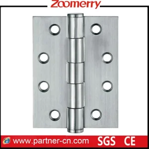 Stainless Steel 304 Butt Door Hardware Hinge Silver Security Pivot Ball Bearing Commercial Metal Door Hinge