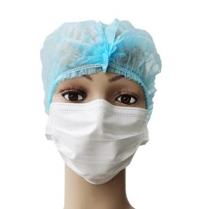 Nelson Certified Disposable Clinic Surgery 99% Filtration White Facial Mask of Polypropylene 3 Layers