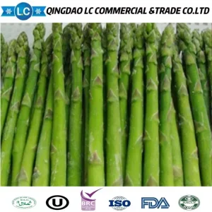 Precios de marcas de verduras congeladas al por mayor IQF, espárragos frescos verdes