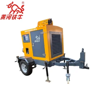 Diesel Self-Priming Centrifugal Pumps Q=600m3/H High Vacuum Assisted System Suction Depth 9m