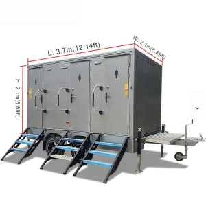 Wholesale Outdoor Luxury Durable Prefab Portable Bathroom Units with Mobile Toilet Trailer for Holiday Village Party Use