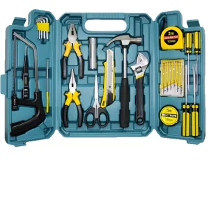Custom Household Tool Kit, Car Emergency Repair Tool Set with Toolbox for Home, Vehicle &amp; Gift Use