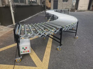 Motorized Galvanized Steel Roller Conveyor