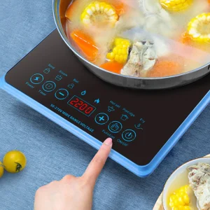 Touch control blue color premium induction stove induction cooktop 8-different cooking mode CC-021