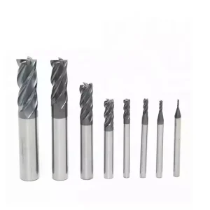 Hard Alloy Straight Shank End Mill Carbide 4 Flutes End Mill for CNC Milling High Precision Milling Cutter