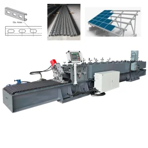 Máquina de conformado en frío para soporte fotovoltaico de canal de estría de panel solar