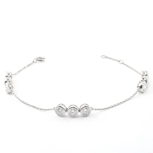 18K Gold Moissanite Bracelet