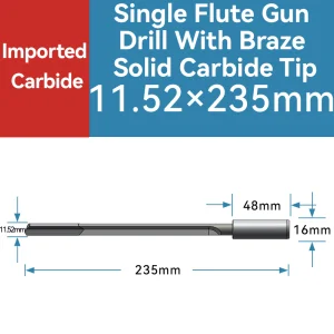 Premium Single Flute Gun Drill