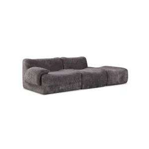 Sofa with Curved Back for Ergonomic Spine Alignment