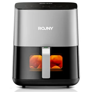 ROUNY 5L Air Fryer, Electric Hot Fryer Oven Oilless Cooker with Touch Control &amp; Nonstick Basket &amp; Visible Window, Family Size