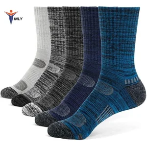 Wholesales Custom Logo Design Men's Plain Sock Crew Athletic Socks Moisture Wicking Breathable Football Sports Socks