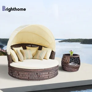 Modern Garden Rattan Aluminum Sun Lounge