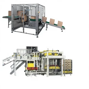Chemical Industry Shrink Wrapping Case Packing System
