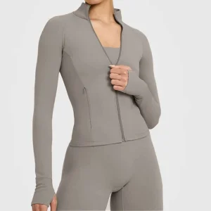 Factory Apparel Manufacturer Women High Quality Custom Zipper Jacket Outdoor Comfort Workout Sportswear