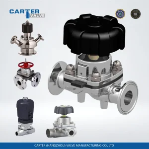 Sanitary Grade 316L Stainless Steel Straight-Through Diaphragm Valve,Zero Dead Leg,EPDM/PTFE/ Seal,Butt Weld/Threaded Ends,Manual/Pneumatic/Electric Operated