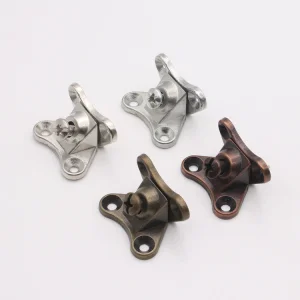 Modern Red Ancient Zinc Alloy No-Drill Butterfly Angle Bracket Supports Three-in-One Wood Board Partition Fastener for Furniture