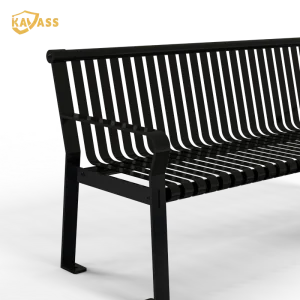 Kavass Waterproof Storage Street Bench Outdoor Dining Chair Lounge Furniture
