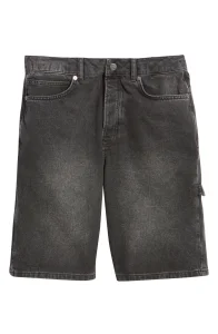 High Quality Custom Logo Shorts Above The Knee Black Jeans Short Cropped Fit Blank Men Denim Shorts Fashion Summer Pants