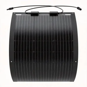 Painel Solar Flexível Leve Preto Total