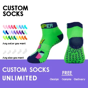 High-Quality OEM Trampoline Socks Ankle Grip Socks Indoor Playground Socks Suppliers, Factories