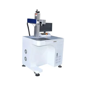 30W/50W Fiber Laser Marking Machine for Metal Leather &amp; Acrylic Air Cooled Supports Ai Dxf Dst Home Use