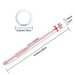 Ruler &amp; Alignment Sticks Enhances Putting Technique &Accuracy Golf Alignment Sticks Precision Distance Control Golf Training Aid