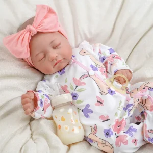 Babeside RTS Reborn Baby Dolls 20 Inch Sleeping Baby Closed Eyes Cloth Body Vinyl Head Soft Toy Girls