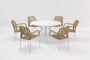 CE Certification alum dining 7pcs set