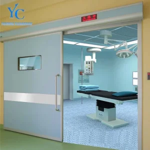 Premium Cleanroom Automatic Sliding Door with Secure Locking Mechanism
