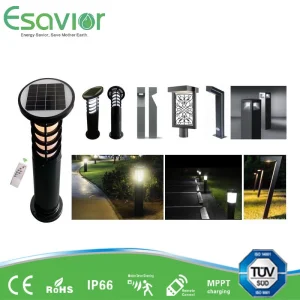TUV LED Solar Powered Outdoor Bollard