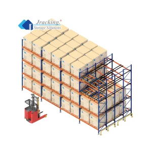 Jracking Factory Direct Sale Customized Steel Push Back Rack Pallet Racking System