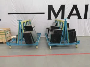 Premium Heavy-Duty Glass Storage Trolley with Custom Warranty Options for Secure Organization